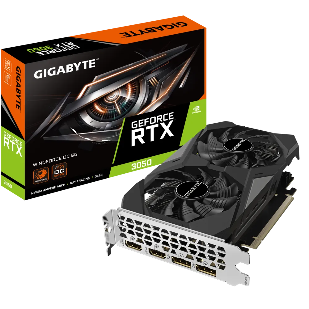 Gigabyte GeForce RTXق╡┬ 3050 WINDFORCE OC 6G