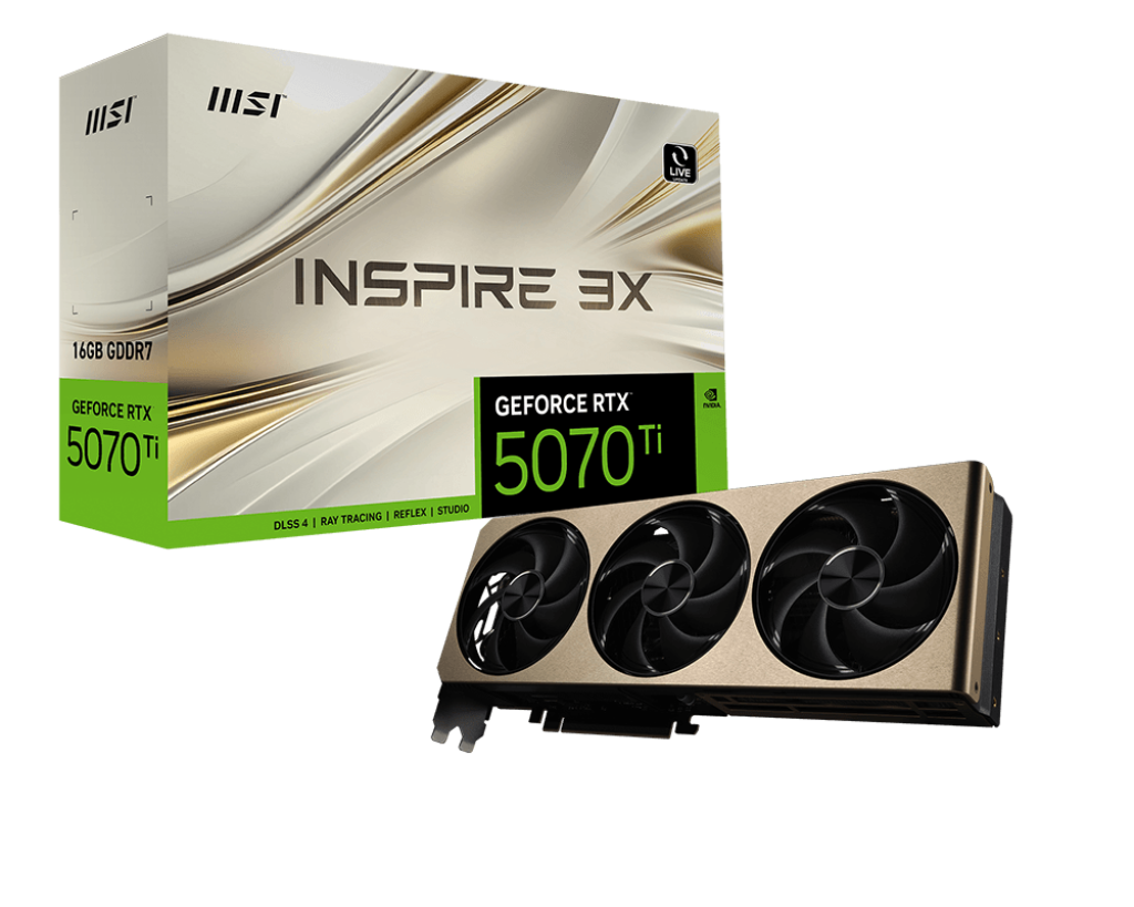 MSI GeForce RTXق╡┬ 5070 Ti 16G INSPIRE 3X